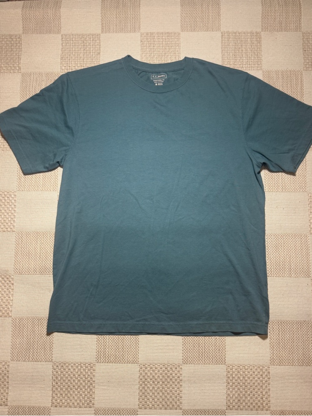 L.L. Bean Men's Teal Short Sleeve Crew Tee